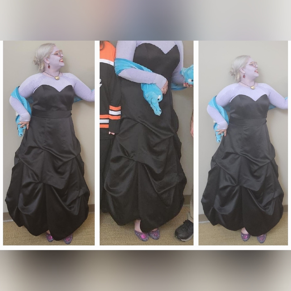 Strapless Satin Ballgown with Pick-ups 20W